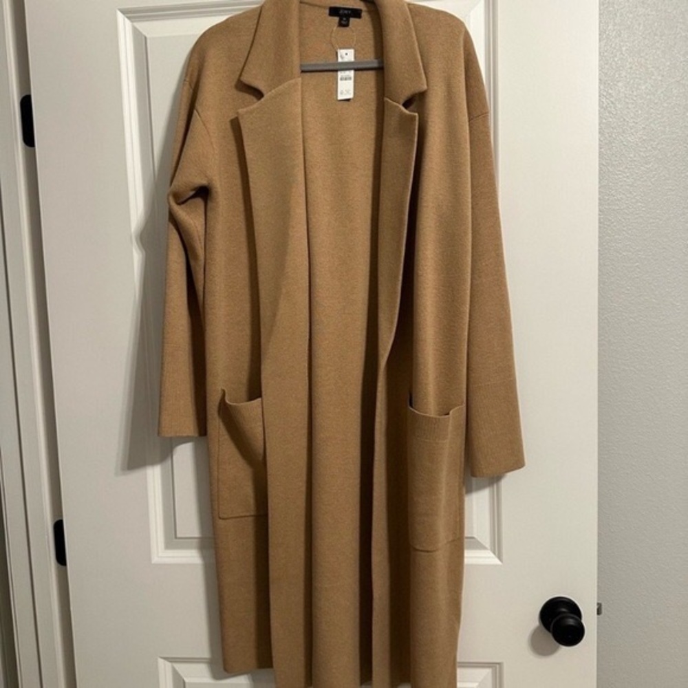 J.CREW Ella Open Front Long Sleeve Sweater Blazer NWT - Picture 6 of 10